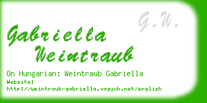 gabriella weintraub business card